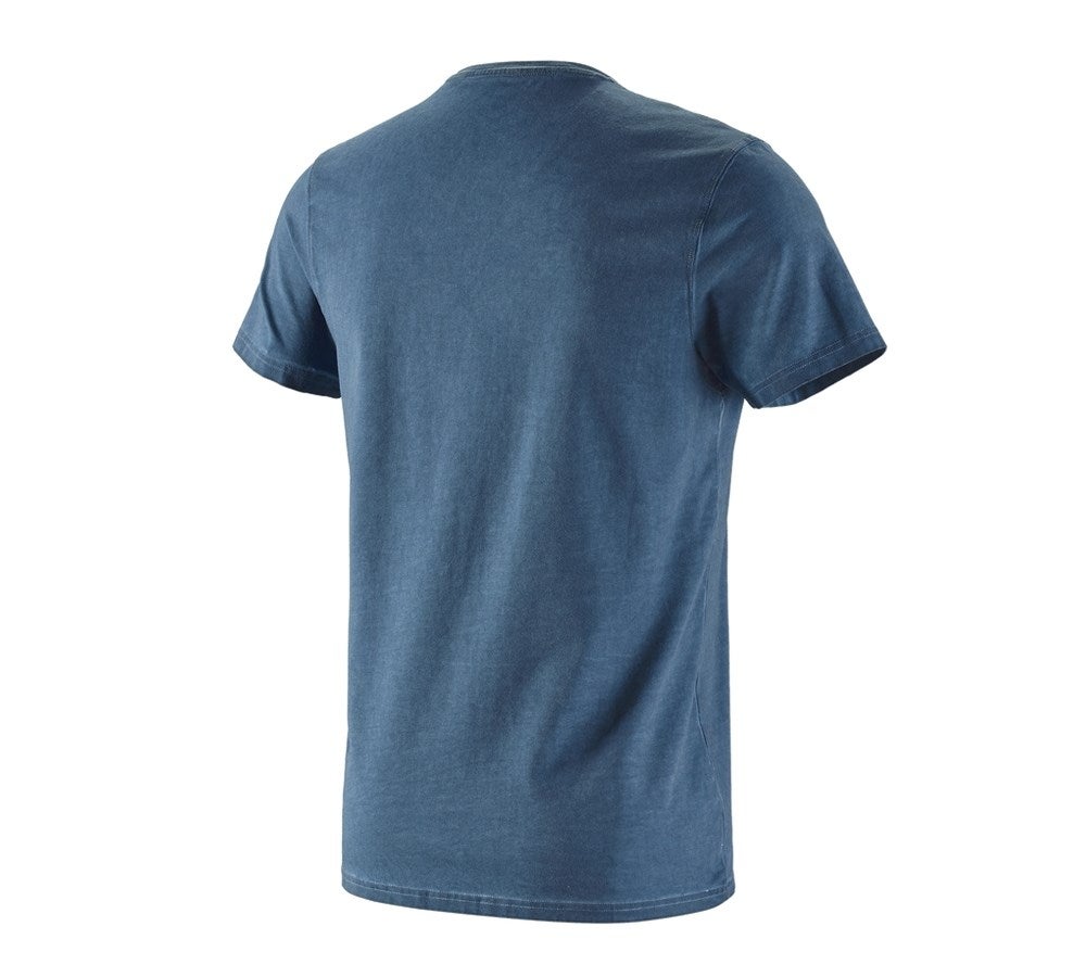 Secondary image e.s. T-shirt vintage cotton stretch antiqueblue vintage