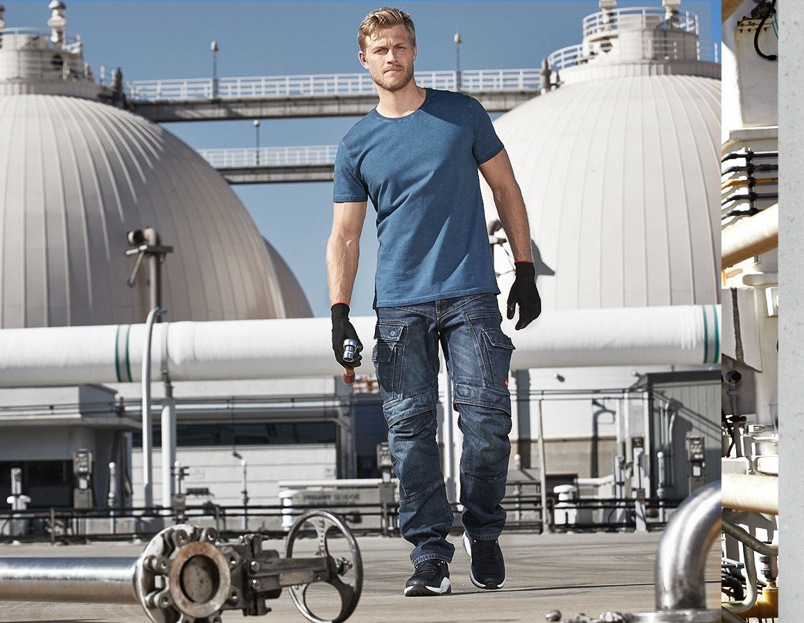 Additional image 2 e.s. T-shirt vintage cotton stretch antiqueblue vintage