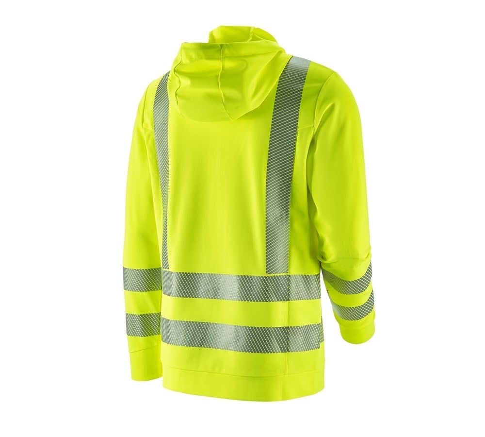 Secondary image e.s. High-vis functional hoody-longsleeve UV high-vis yellow