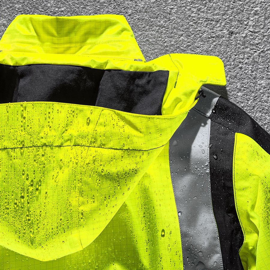 Detailed image e.s. Weatherproof parka multinorm high-vis high-vis yellow/black