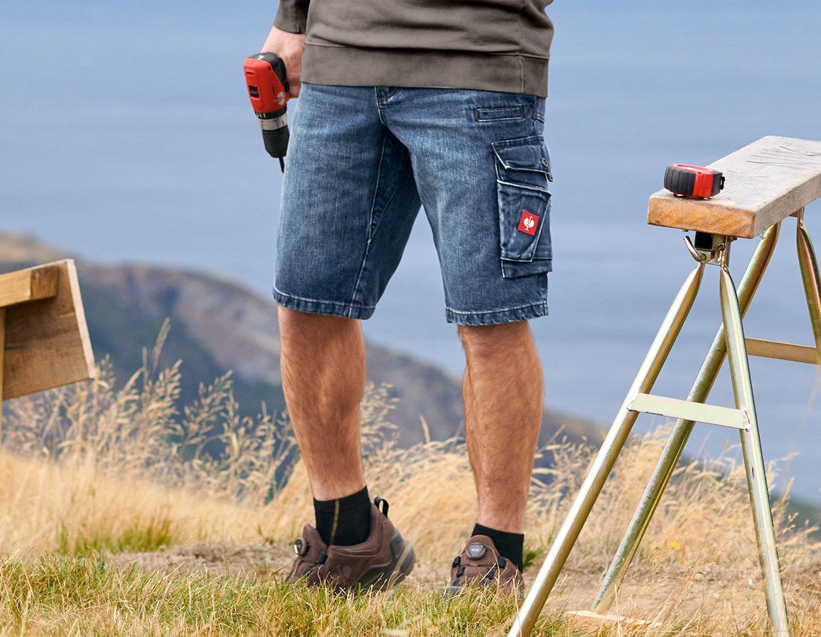 Main action image e.s. Worker denim shorts darkwashed