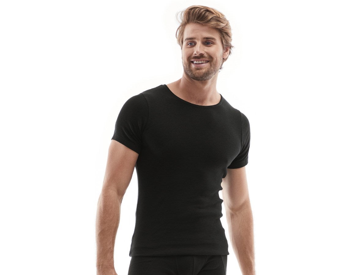 Additional image 3 e.s. cotton rib T-Shirt black