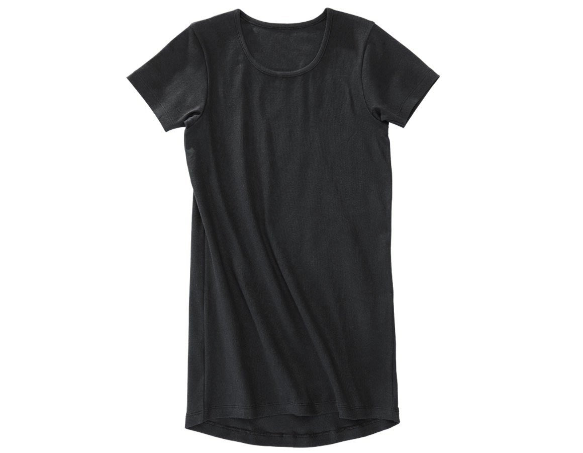 Primary image e.s. cotton rib T-Shirt black