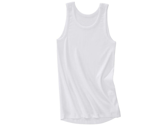 Primary image e.s. Cotton rib tank shirt white