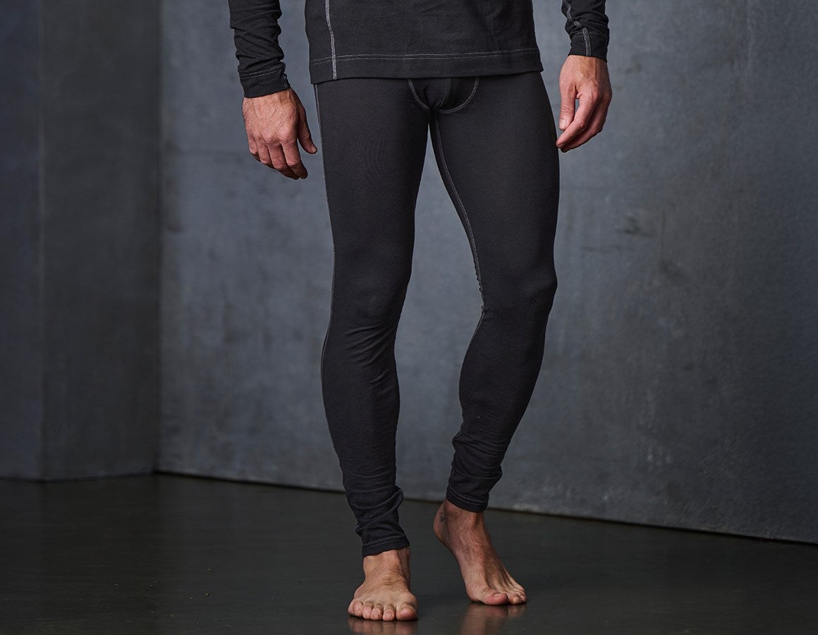 Main action image e.s. cotton stretch long-pants black