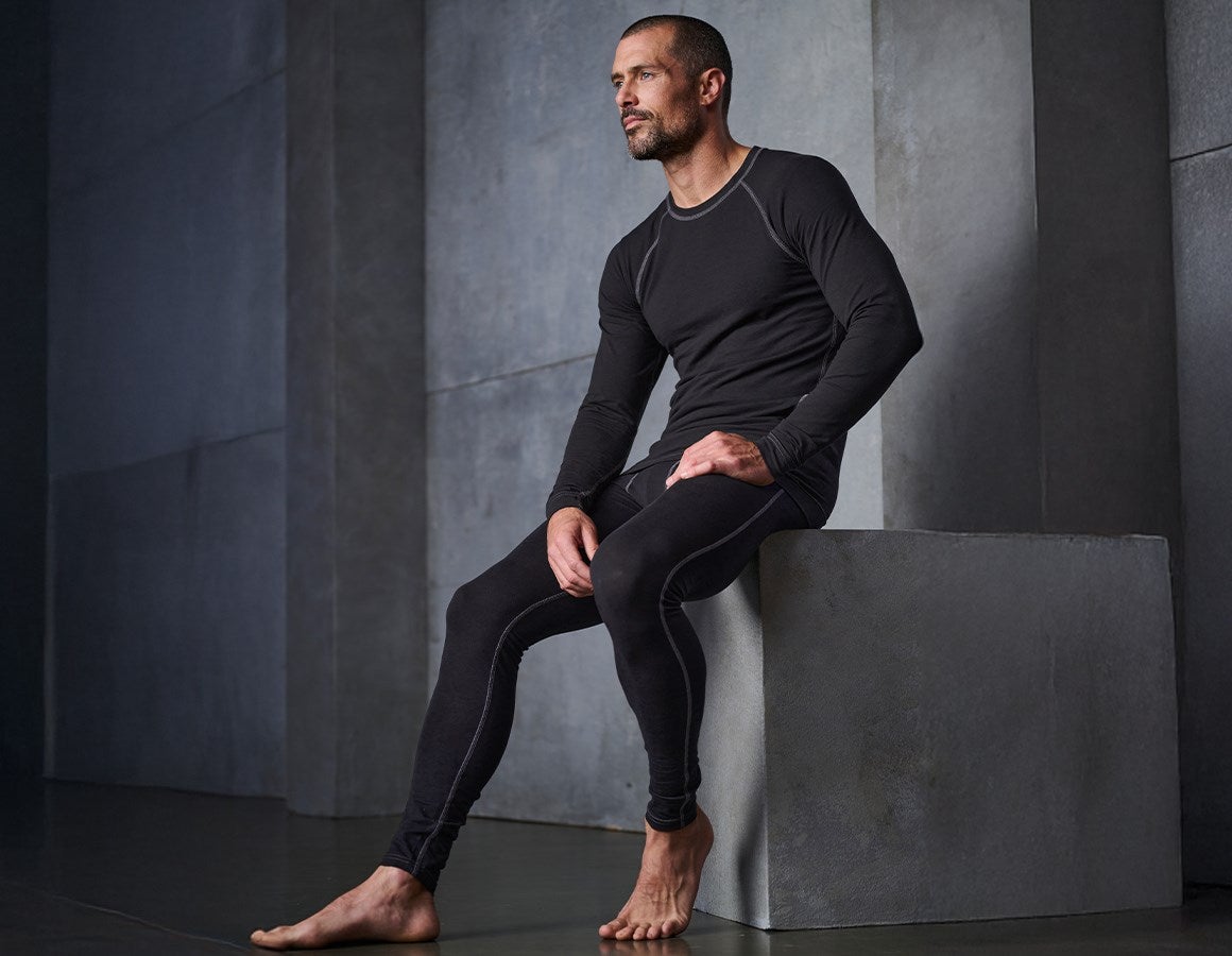 Additional image 1 e.s. cotton stretch long-pants black