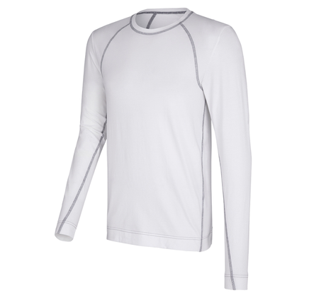Primary image e.s. cotton stretch long sleeve basis-light white