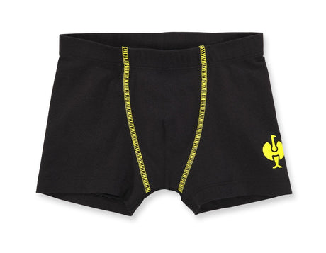 Primary image e.s. Cotton stretch pants, pack of 2, children's black/acid yellow