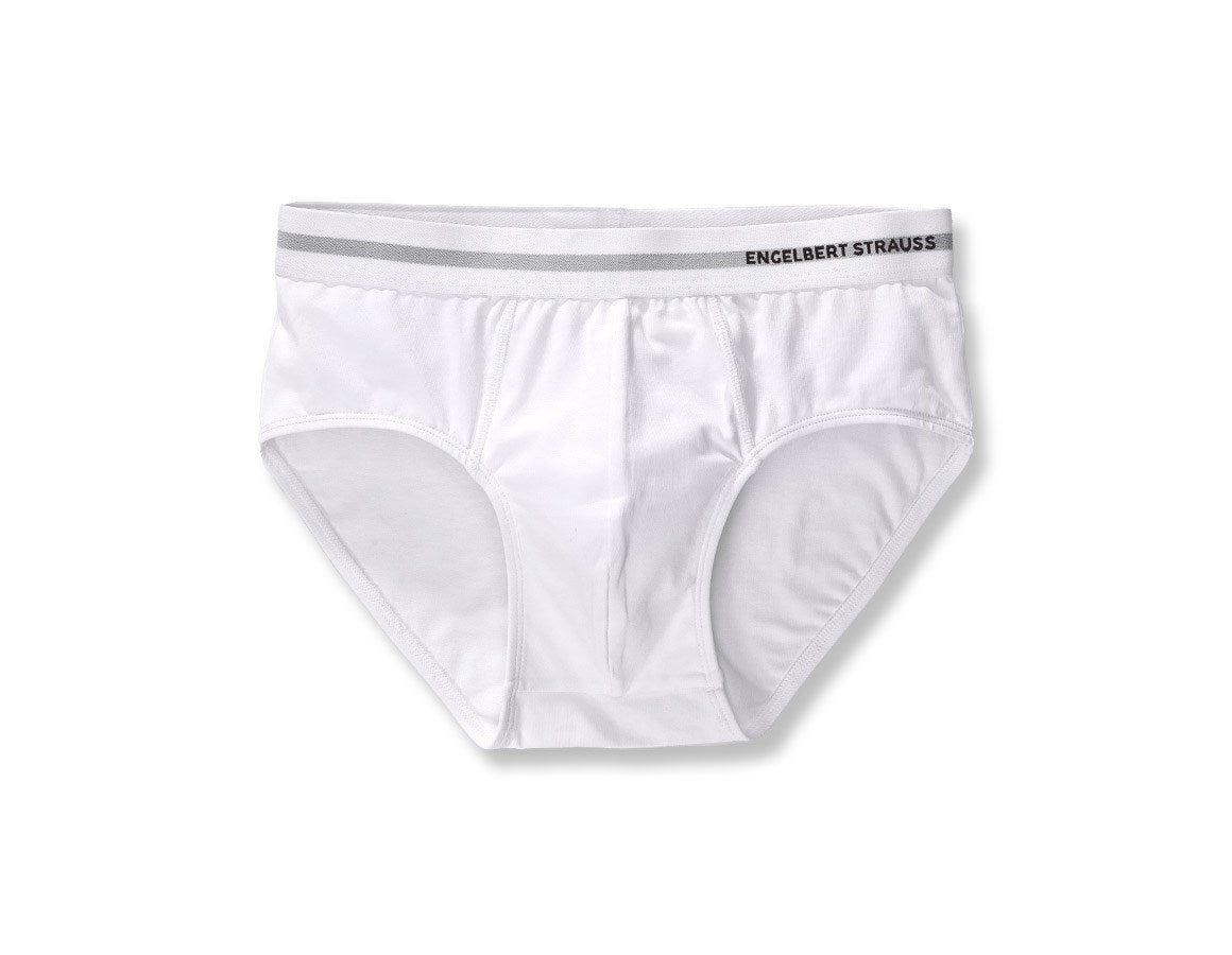 Primary image e.s. Cotton stretch briefs white