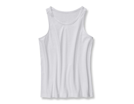 Primary image e.s. Cotton stretch tank shirt white