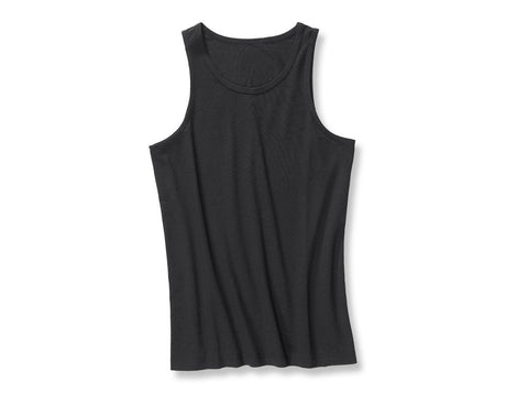 Primary image e.s. Cotton stretch tank shirt black