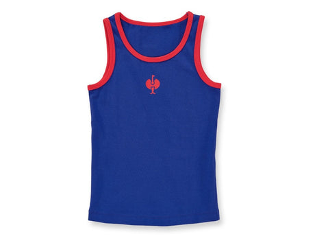 Primary image e.s. Cotton stretch tank shirt, pack of 2, childr. royalblue/fiery red